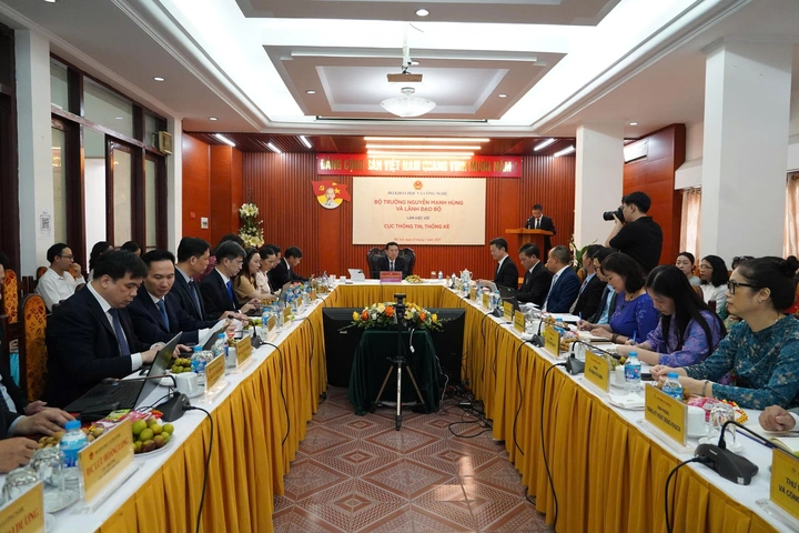 Cục Thông tin Thống kê sẽ trở thành trung tâm dữ liệu chiến lược quốc gia Toàn cảnh buổi làm việc.