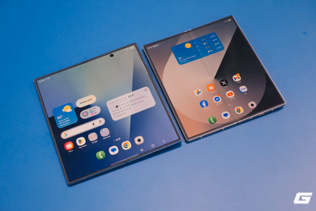 Galaxy Z Fold7 có giá hợp lý ở Việt Nam Tình trạng "vết hằn" được xử lý tốt hơn đáng kể trên Galaxy Z Fold7.