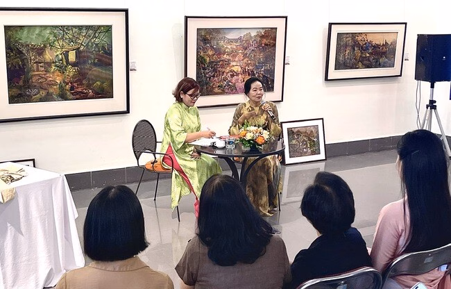 Buổi art talk nhận được nhiều sự quan tâm của công chúng, trong đó có công chúng trẻ.