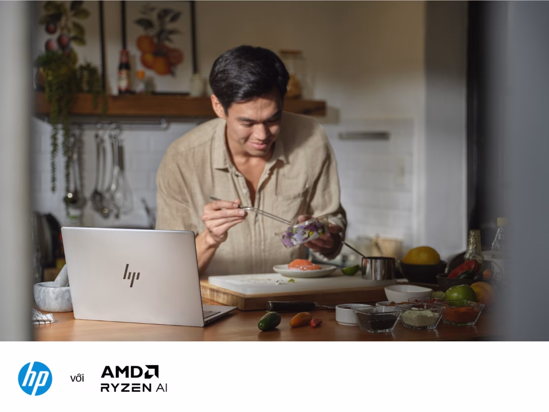 Laptop siêu nhẹ HP OmniBook Aero ra mắt: Ryzen 7, 1kg, giá chưa tới 30 triệu Với trọng lượng chưa tới 1kg và độ dày chỉ khoảng 17,4mm, HP OmniBook 7 Aero là một "siêu phẩm" AI về sức mạnh và sức bền.