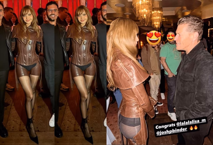 Lisa (BlackPink) bị chỉ trích vì phong cách biểu diễn quá táo bạo Tại bữa tiệc listening party cho album đầu tay Alter Ego, cô diện bộ bodysuit ôm sát kết hợp áo khoác vai nhô và quần xuyên thấu, tạo hiệu ứng thị giác mạnh mẽ nhưng cũng vấp phải nhiều ý kiến trái chiều - Ảnh: Allkpop