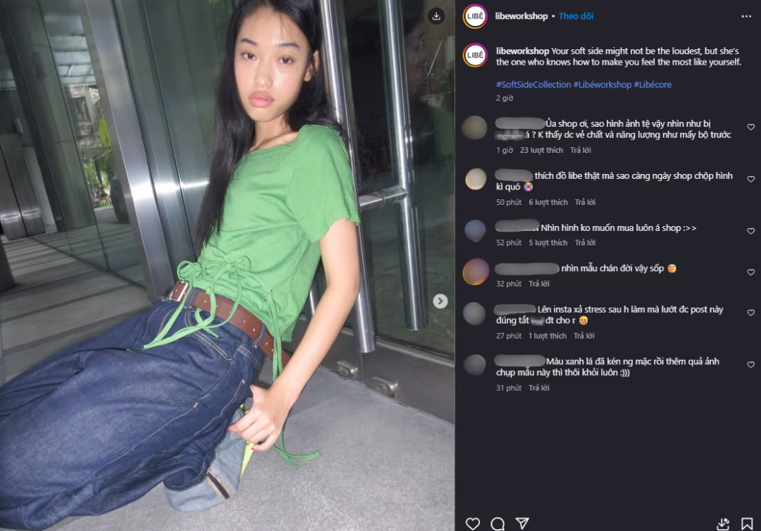 LIBÉ trực tiếp nhận góp ý khi tiếp tục đăng tải bộ ảnh này trên Instagram, trong lúc những bài đăng nói về họ ở Threads đã viral.