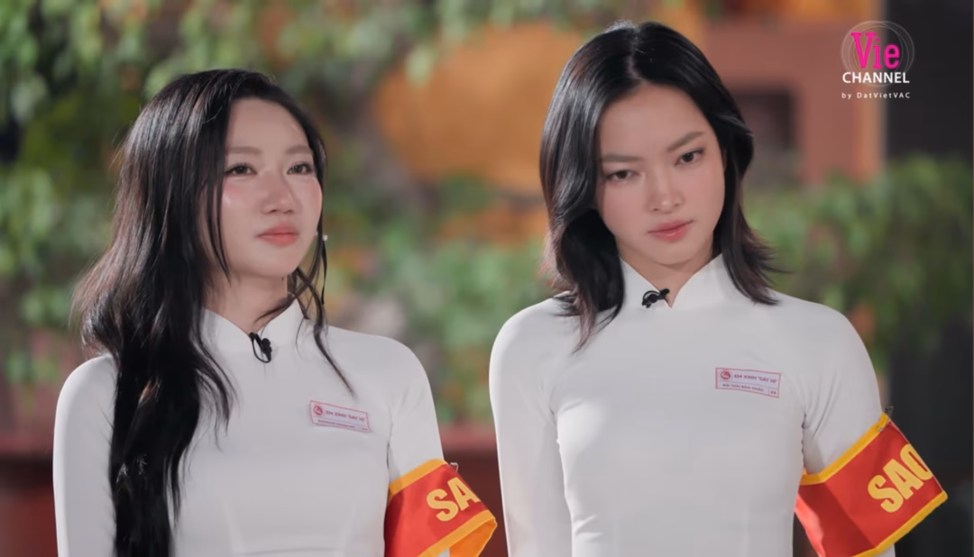 Biểu cảm sượng trân của Châu Bùi khi nghe câu nói của LyHan