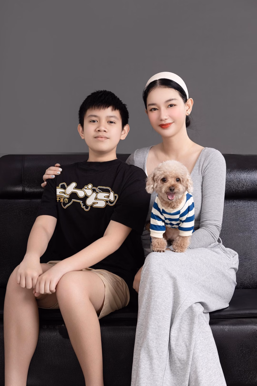Quỳnh Chi và chồng cũ.