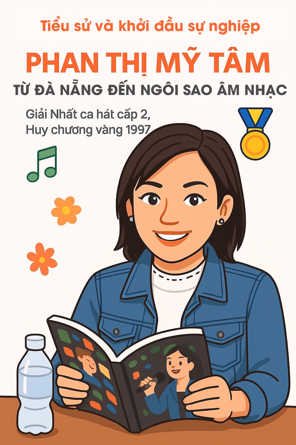 Giọng hát Mỹ Tâm bộc lộ từ sớm dù lúc đó chưa hề được đào tạo bài bản. Khi còn học cấp 2, nữ ca sĩ đã giành giải nhất cuộc thi ca hát toàn trường, đoạt giải A Liên hoan tiếng hát Miền Trung và Tây Nguyên.