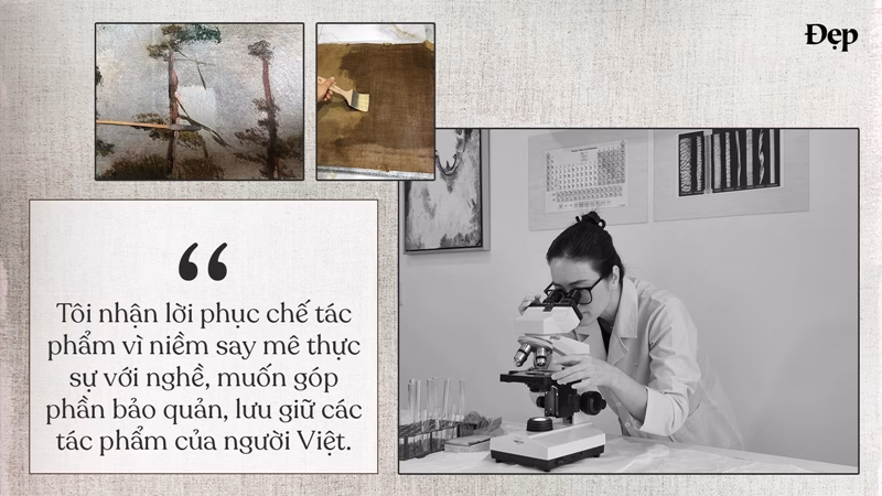 Nghề phục chế tranh thường gặp phải những ngộ nhận nào?