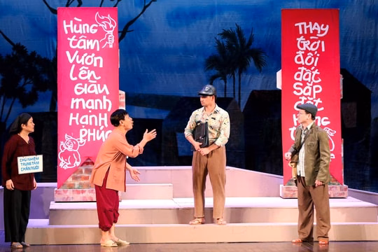 Nghệ thuật sân khấu “Bệnh sĩ” vẫn gây ấn tượng sau 30 năm Cảnh trong vở “Bệnh sĩ” của Nhà hát Kịch Việt Nam.