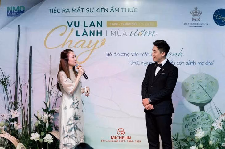 MC Thanh Thảo Hugo tham gia sự kiện ẩm thực chay Vu Lan Chay Lành - Mùa "Ươm" - Ảnh: Minh Huỳnh