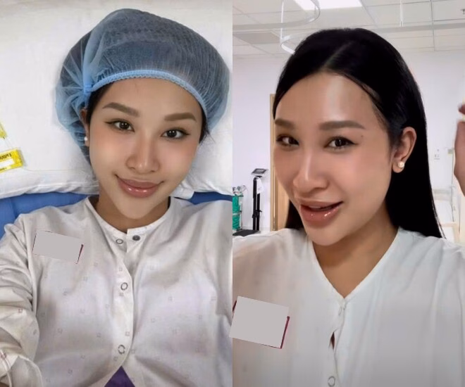 Nhan sắc rạng rỡ của bà bầu 9X.