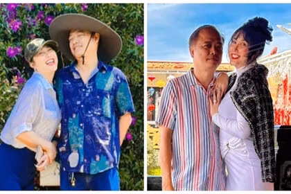Phi Thanh Vân ngọt ngào bên bạn trai doanh nhân sau 1 năm yêu Doanh nhân Trần Chí Phú vừa đón sinh nhật bên Phi Thanh Vân. Ảnh: FB Phi Thanh Vân.