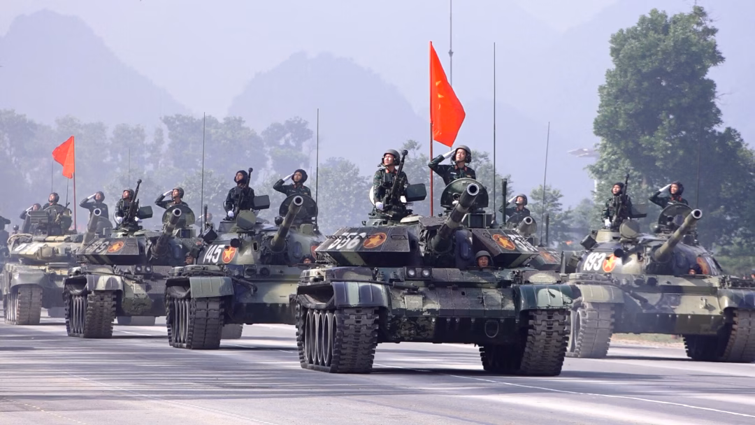 Xe chiến đấu bộ binh XCB-01 tại buổi hợp luyện để chuẩn bị cho Lễ kỷ niệm 80 năm Cách mạng tháng 8 và Quốc khánh 2/9. Ảnh: Như Hoàn