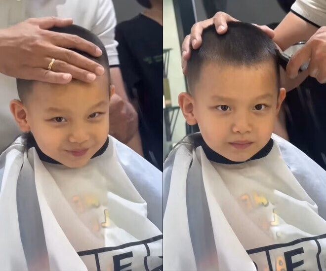 Con trai Hồ Ngọc Hà lộ diện sau khi cắt tóc, visual nam tính gây mê Sao Việt 24h: Hồ Ngọc Hà đưa Leon đi cắt tóc, amp;#34;út úamp;#34; ngày nào giờ gương mặt nam tính, điển trai giống hệt bố Kim Lý - 5