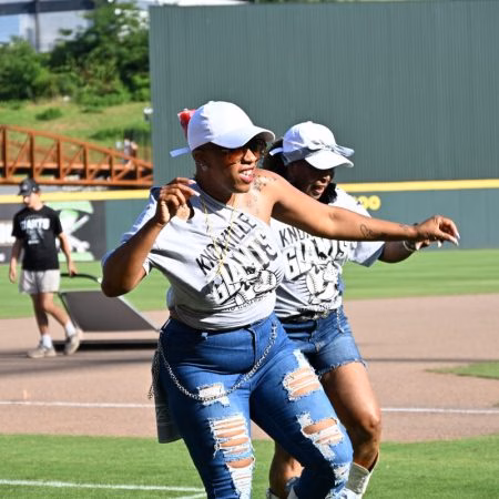 
				Grooving & Moving line dance group, Negro League Night, Covenant Health Park, August 2025
				 