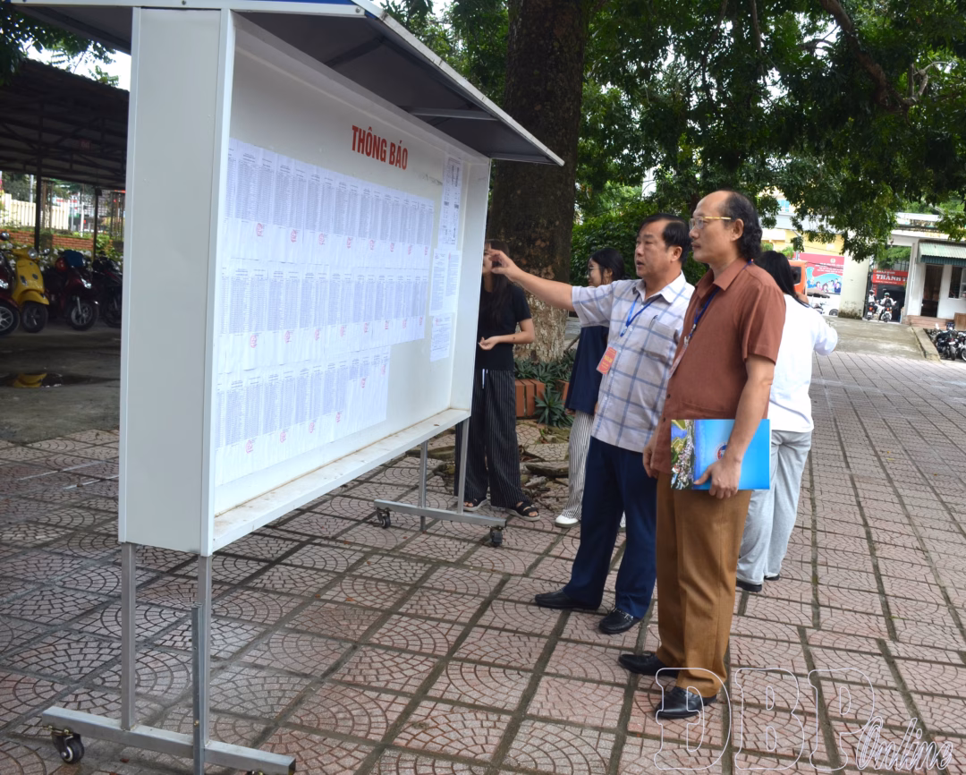 Điểm sàn xét tuyển ngành Sư phạm mầm non ở Điện Biên là 16,5 điểm Nâng cao chất lượng nguồn nhân lực giáo dục và đào tạo là nhiệm vụ quan trọng của tỉnh. Trong ảnh: Lãnh đạo UBND tỉnh, Sở Giáo dục và Đào tạo kiểm tra công tác chuẩn bị thi tốt nghiệp THPT năm 2025 tại điểm thi Trường THPT TP. Điện Biên Phủ.