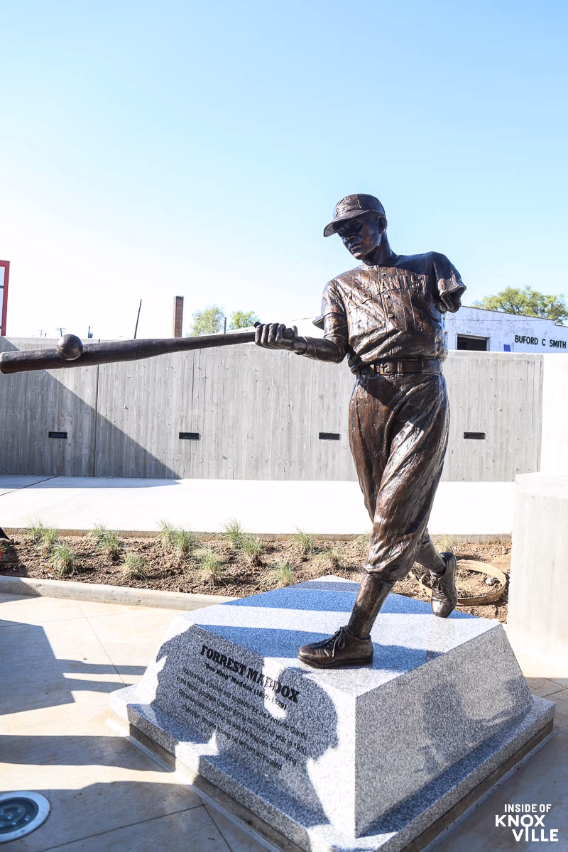 Forrest Maddox statue, Covenant Health Park, April 2025