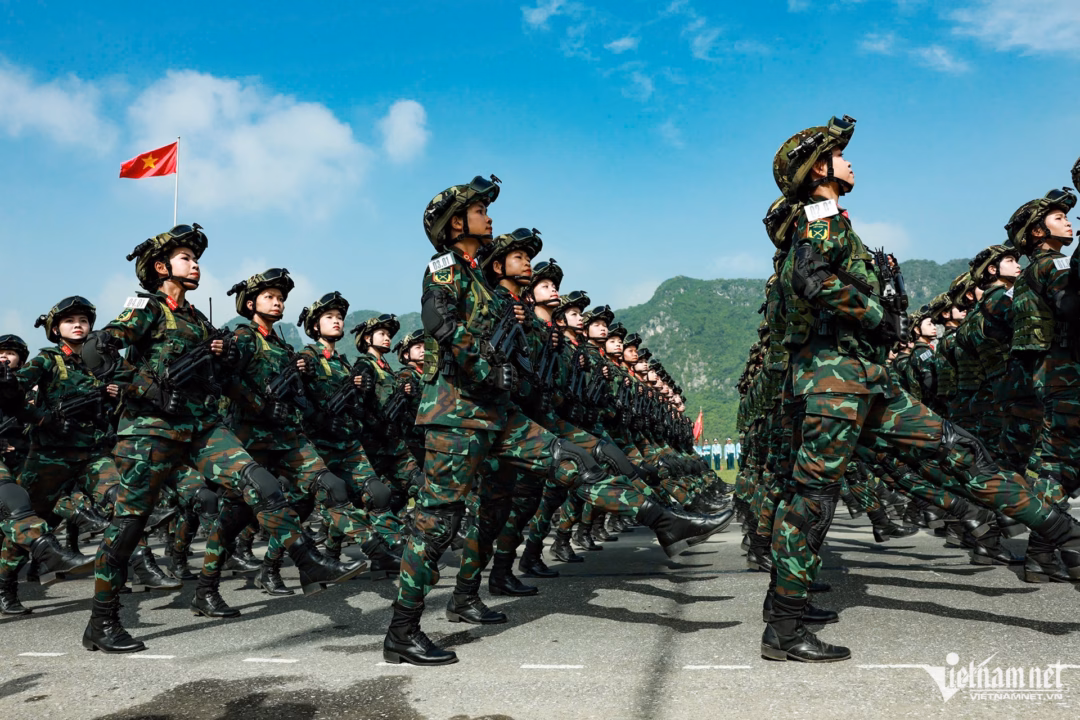 Hà Nội tổng hợp luyện diễu binh mừng Quốc khánh 2/9 với 15.600 người tham gia Ảnh: Bảo Kiên