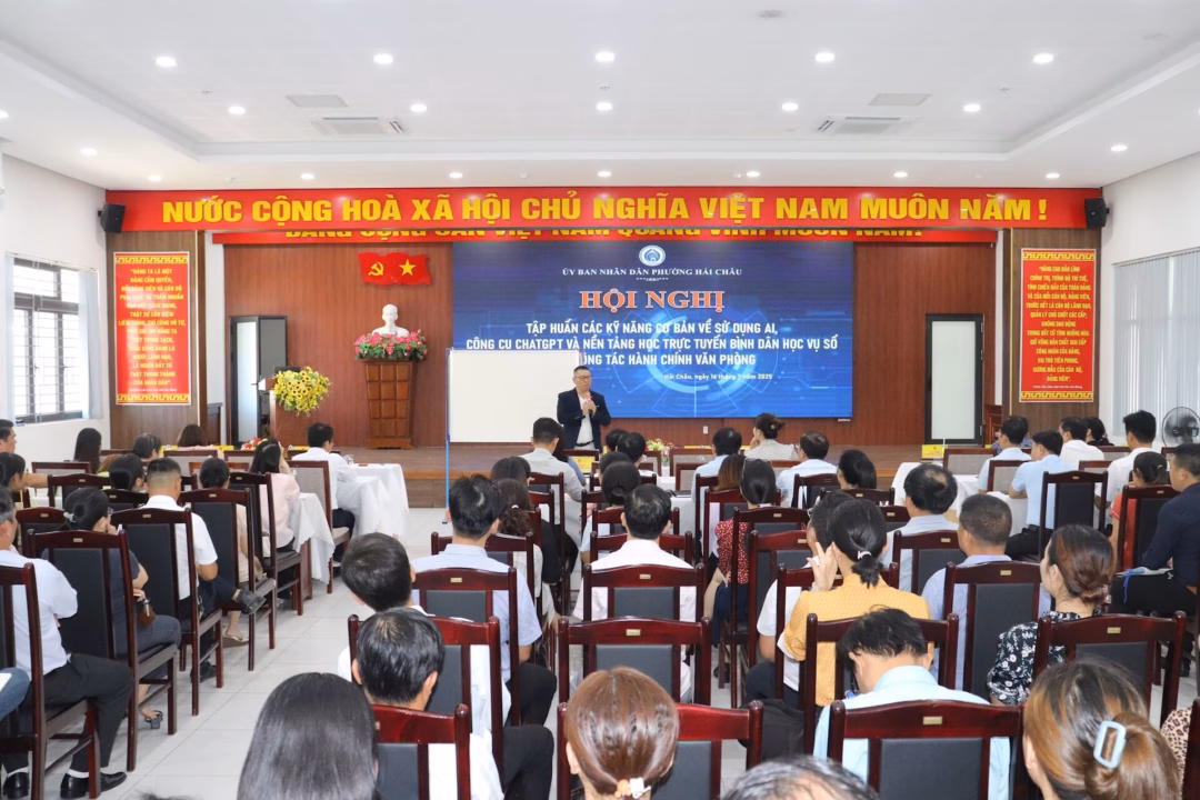 Hải Châu tập huấn sử dụng AI, ChatGPT và học trực tuyến Bình dân học vụ số