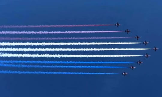 Hàng không Mỹ – Anh cùng ‘múa’ với Red A380 tại triển lã hàng không lớn ở New York