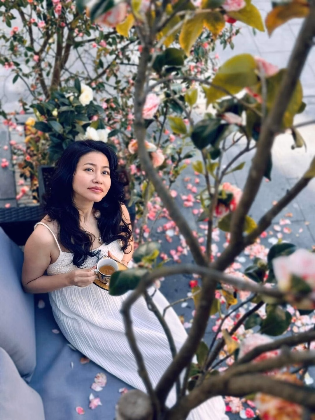 Nữ họa sĩ Đoàn Quỳnh Như ra mắt triển lãm Thiên vũ tại TP.HCM 'Hoan ca'. Tranh: Họa sĩ Đoàn Quỳnh Như.
