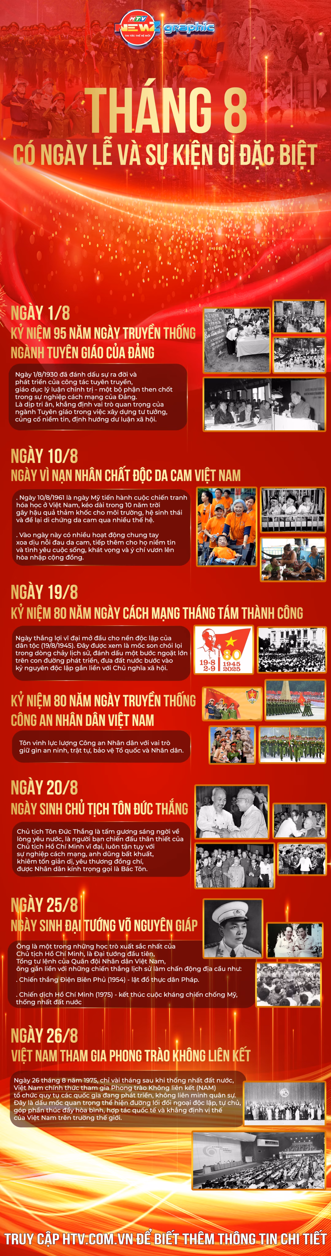 Tháng 8 – Tháng của những sự kiện lịch sử trọng đại và ngày lễ đặc biệt của Việt Nam