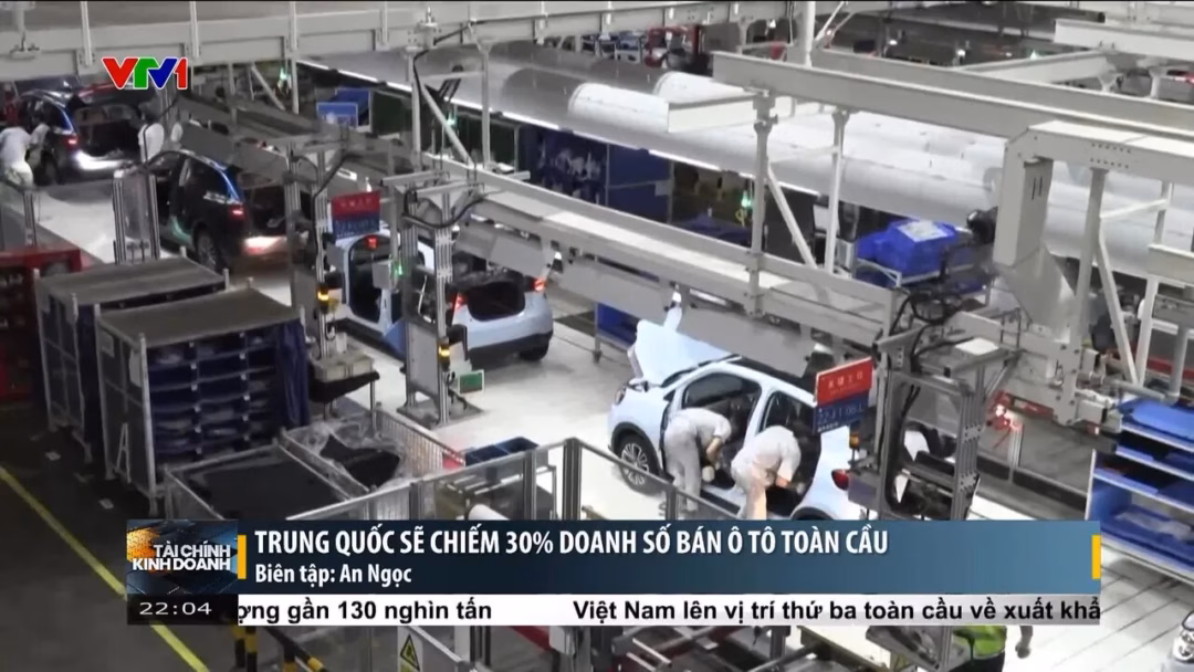 Trung Quốc dự kiến chiếm 30% thị phần ô tô toàn cầu vào năm 2030