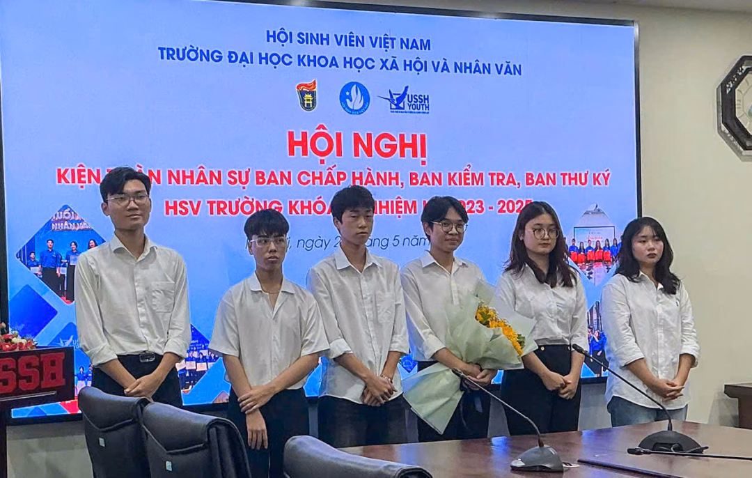 Hà Thành trúng cử vào Ban Chấp hành Hội Sinh viên Trường Đại học Khoa học Xã hội và Nhân văn