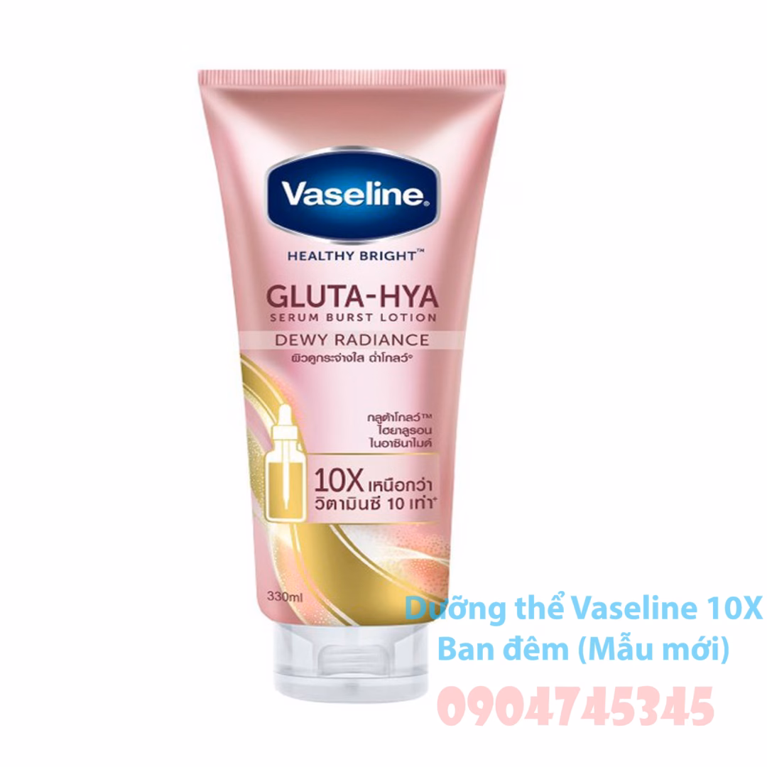 Làm sao để dưỡng thể trắng da hiệu quả mà không bị nhờn bóng với Vaseline Gluta Hya10X Thái?
