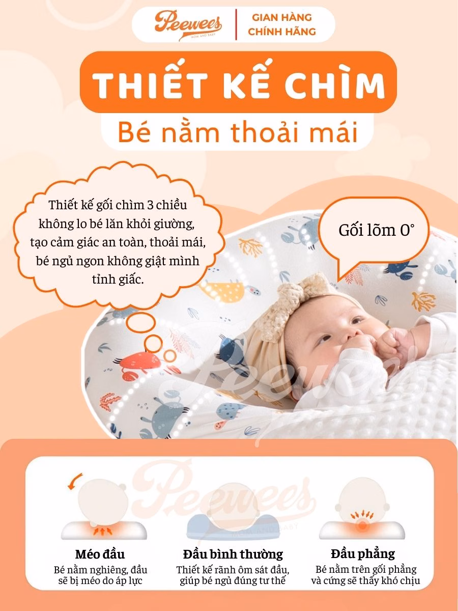 Làm sao giúp bé sơ sinh ngủ ngon suốt cả đêm mà không cần bỉm bọc? Mẹ đã thử bộ nôi vải ngủ chung PEEWEES chưa?