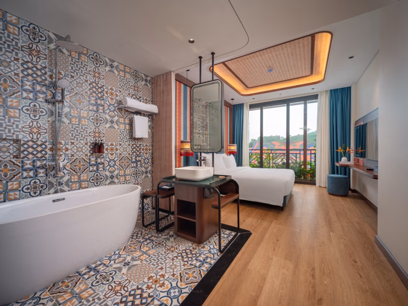 Kiến trúc, nội thất đậm chất bản địa, vừa cao cấp vừa độc đáo của Flamingo Heritage Onsen & Resort.