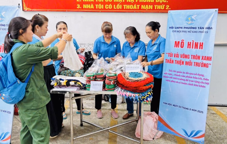 Phường Tân Hòa phát động thi đua 30 ngày hành động vì phụ nữ yếu thế