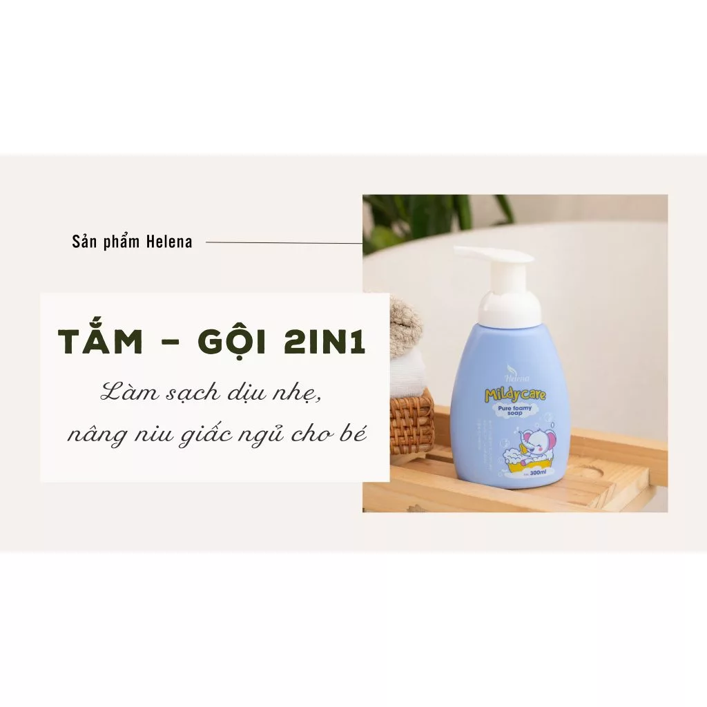 Làm thế nào để chọn sữa tắm gội 2in1 phù hợp cho làn da nhạy cảm của bé?
