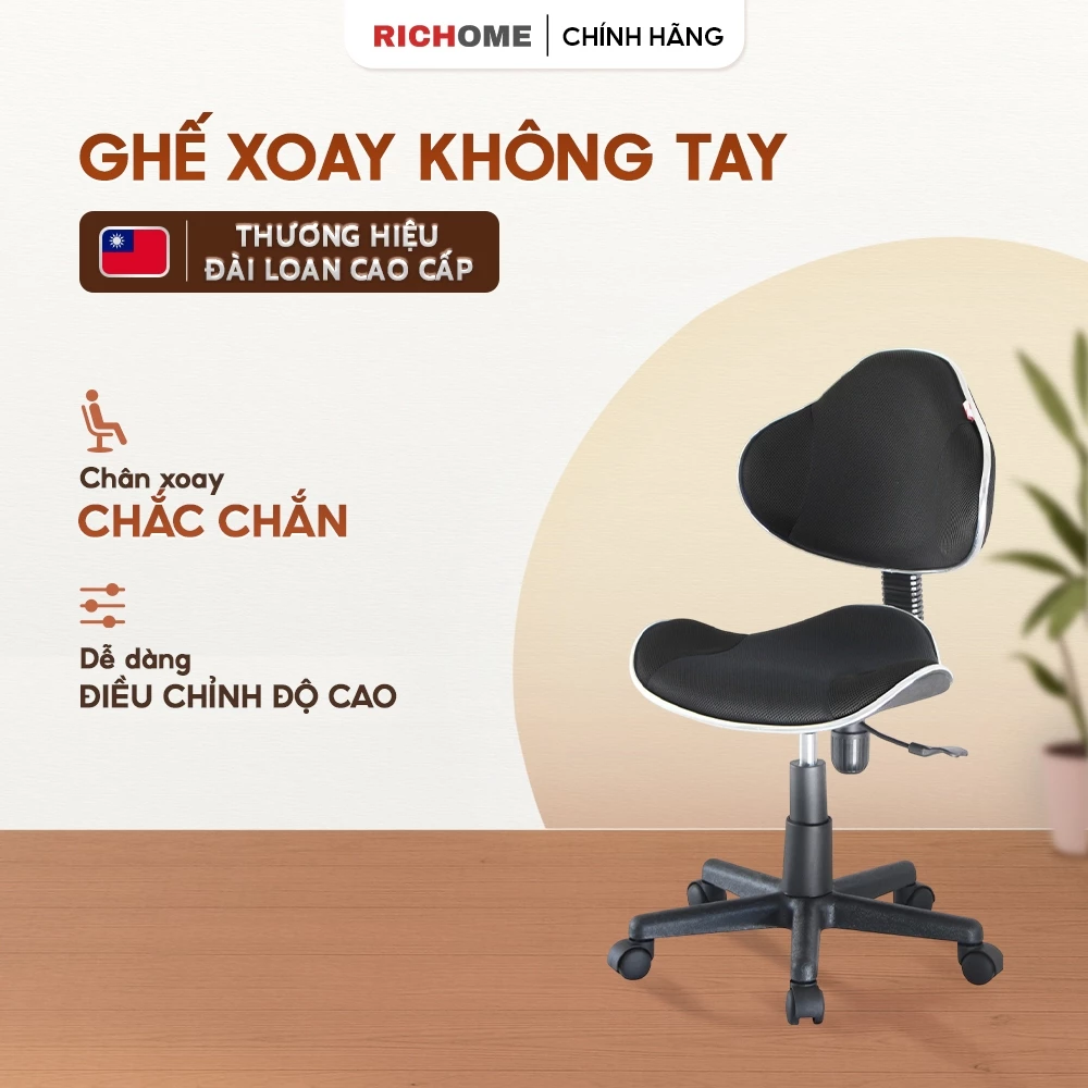 Ghế văn phòng xoay 360 độ có thực sự tốt cho lưng và cổ? Tôi đã tìm hiểu và sử dụng ghế RICHOME CH605BK như thế nào