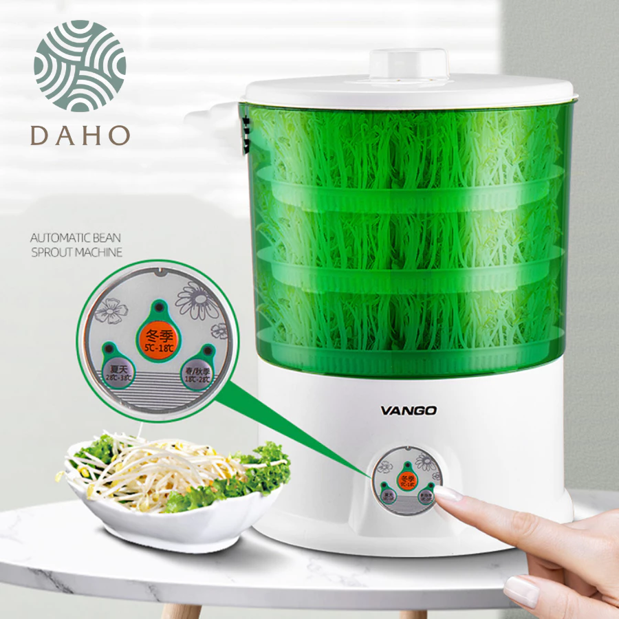 Làm giá đỗ tại nhà mà không cần chăm sóc? Có thực sự hiệu quả với máy làm giá đỗ tự động 3 tầng?