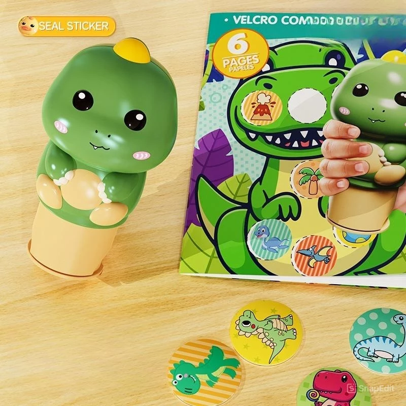 Làm thế nào để con dấu sticker khủng long trở thành công cụ học tập yêu thích của bé?