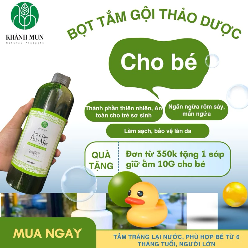 Làm sao để bọt tắm thảo dược thực sự hiệu quả trong việc trị rôm sảy, ngứa và mề đay cho cả bé và người lớn?