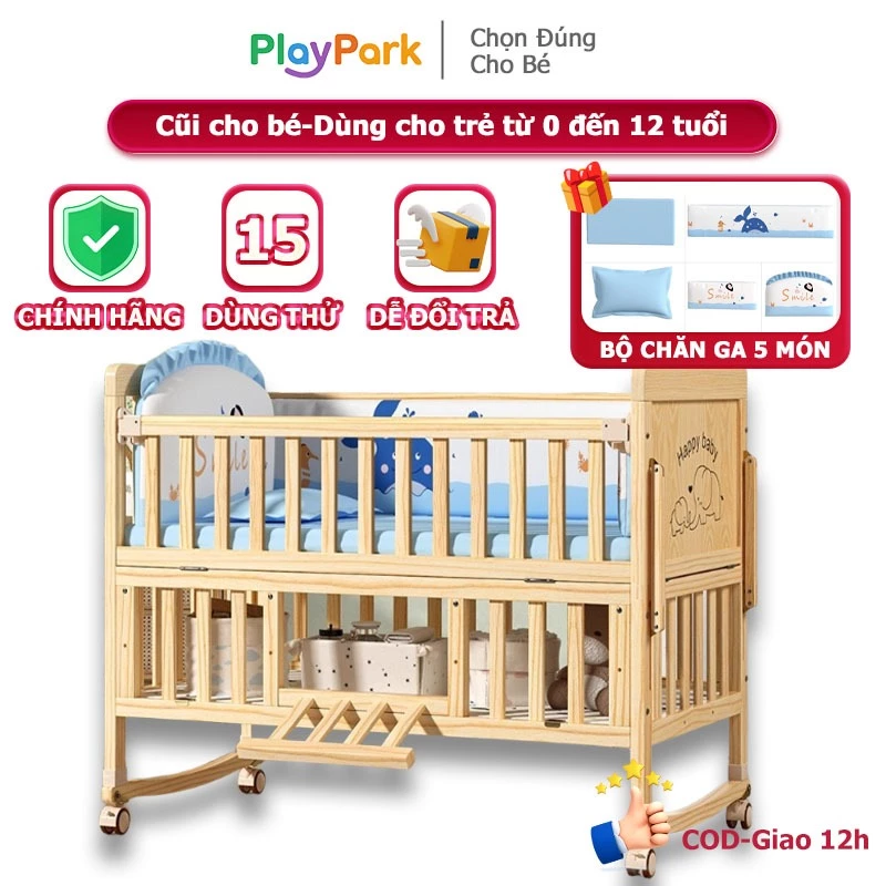 Làm thế nào để chọn cũi đa năng cho bé mà không phải “đau đầu” về vấn đề kết nối với giường bố mẹ?