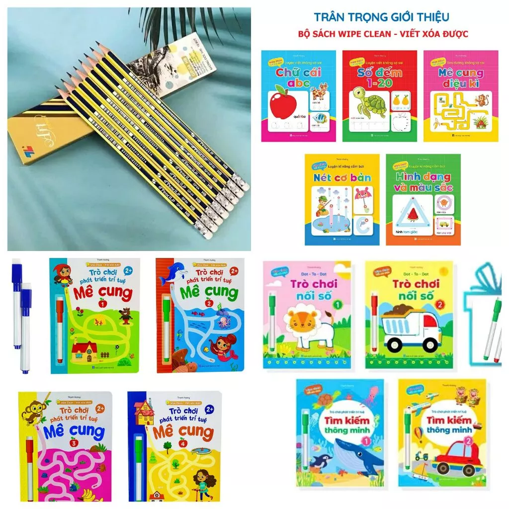 Làm thế nào để chọn bút chì gỗ HB phù hợp cho bé học tập và phát triển trí tuệ?