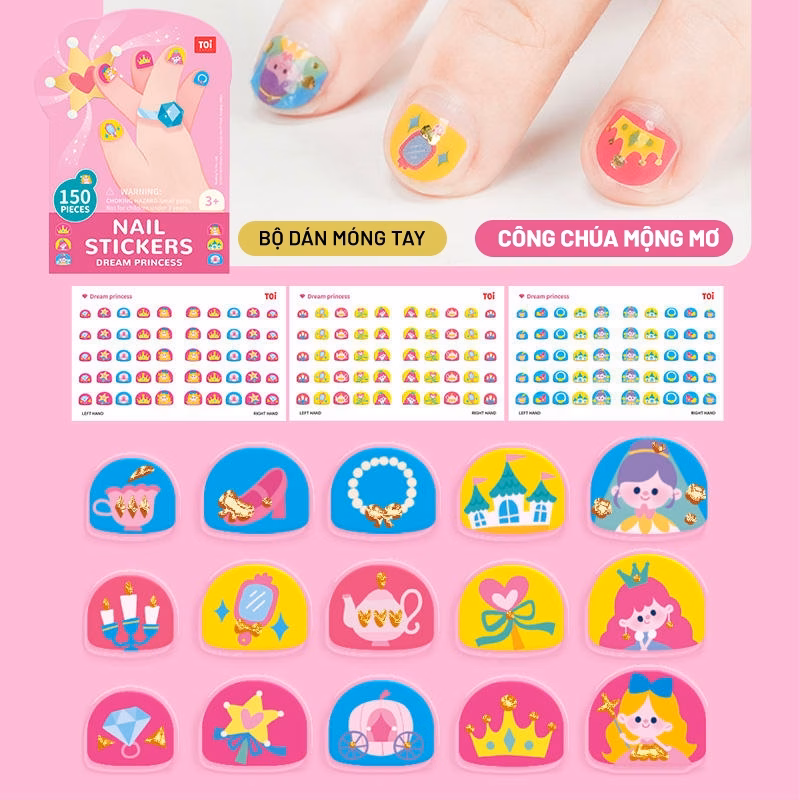 Làm thế nào để hình dán móng tay và xăm dán tạm thời cho bé không bị phai màu hay bong tróc sau vài giờ sử dụng?