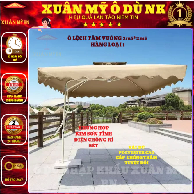 Làm thế nào để chọn ô lệch tâm vuông phù hợp cho sân vườn và quán cafe của bạn?