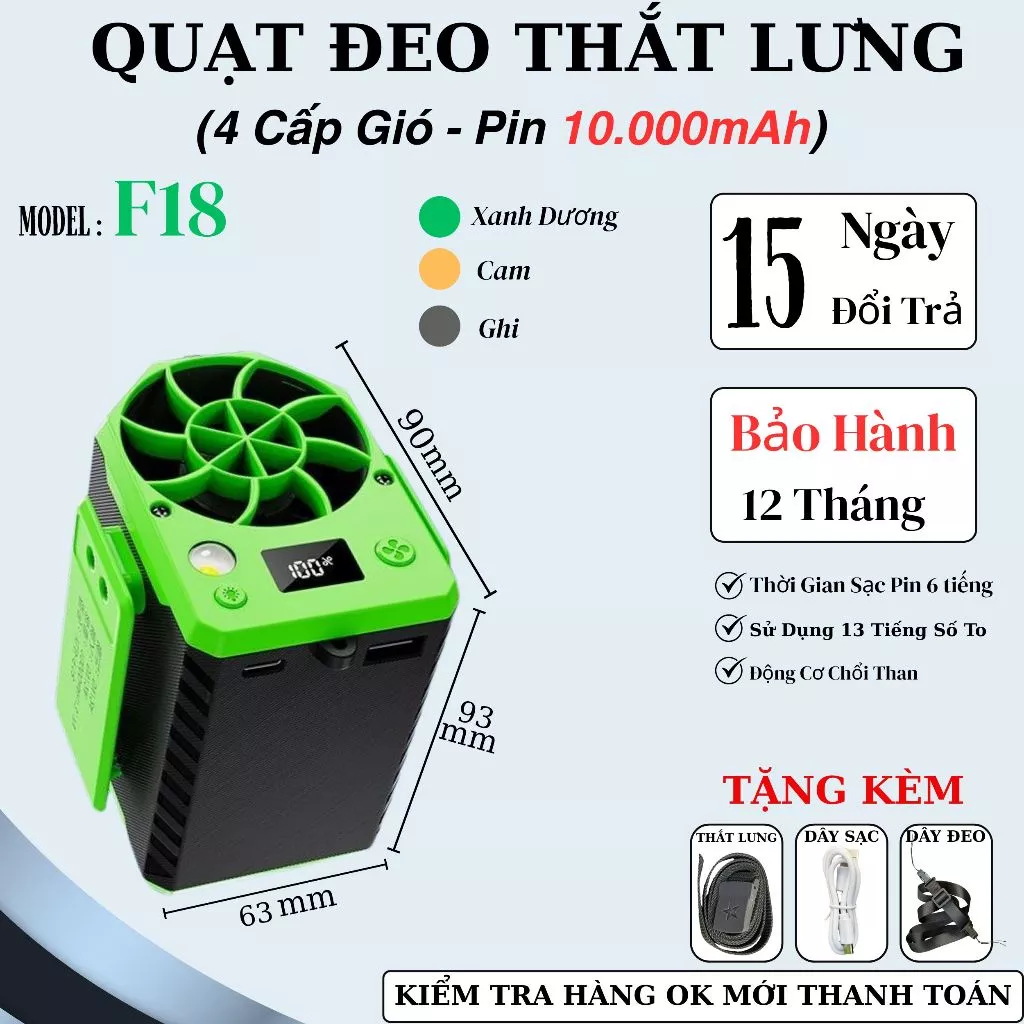 Tôi đã mua quạt mini đeo thắt lưng và đây là những điều tôi ước mình biết trước