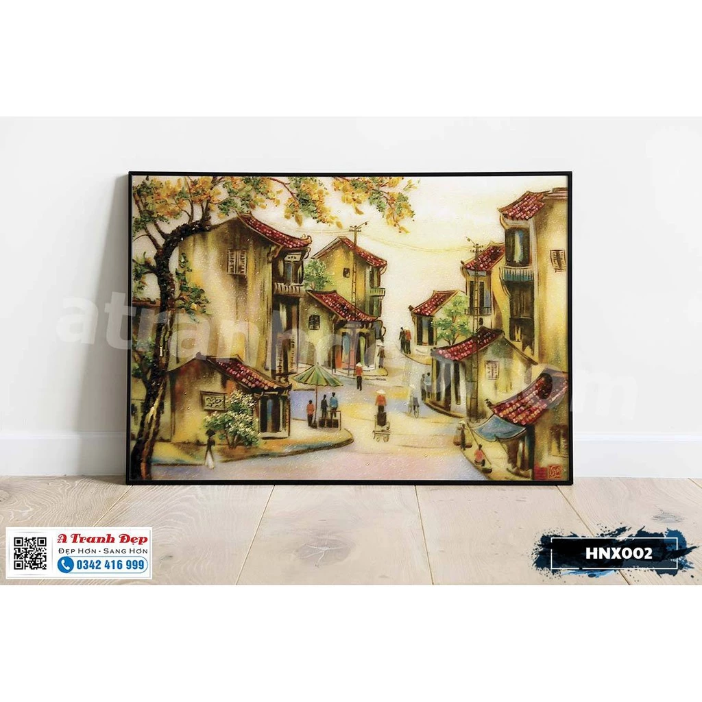 Làm thế nào để treo tranh phố cổ Hà Nội lên tường mà không làm mất mỹ quan căn phòng?