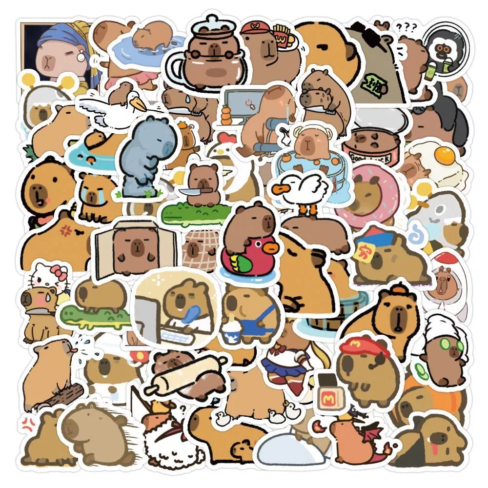Làm thế nào để dán sticker capybara lên máy tính mà không bị bong tróc?