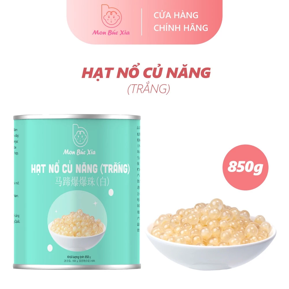 Hạt Nổ Củ Năng Trắng – Làm Thế Nào Để Thạch Nổ Củ Năng Không Bị Dính Vào Răng Khi Uống Trà Sữa?