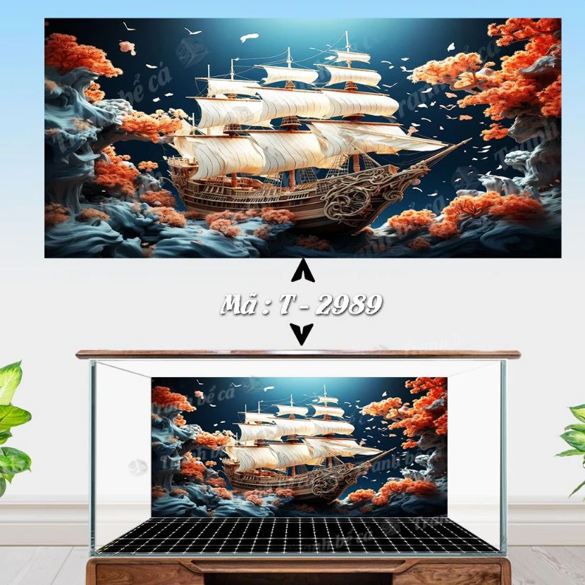 Làm thế nào để dán tranh 3D bể cá cảnh lên tường mà không bị bong tróc?