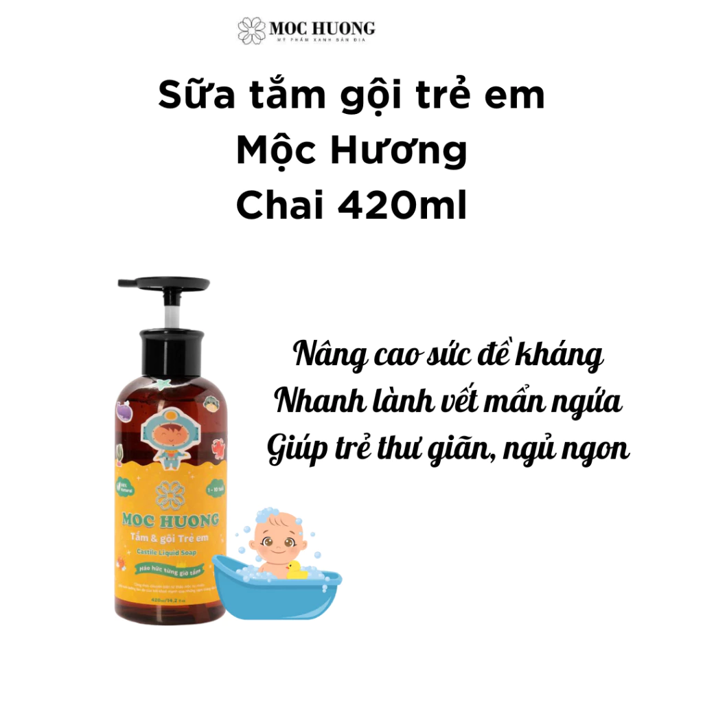 Làm thế nào để chọn sữa tắm gội cho bé không gây kích ứng da, và tại sao Mộc Hương lại là lựa chọn của nhiều mẹ bỉm?