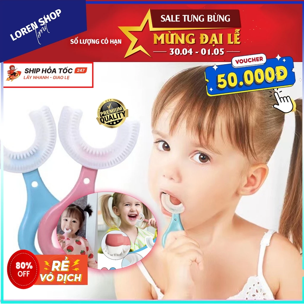 Bé bị đau răng vì dùng bàn chải đánh răng sai cách: Mẹ đã tìm hiểu về bàn chải silicon chữ U cho bé chưa?