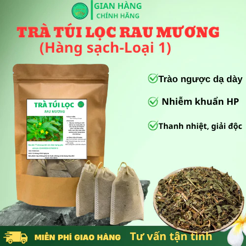 Cách uống trà túi lọc rau mương khô để trị trào ngược, viêm họng hiệu quả