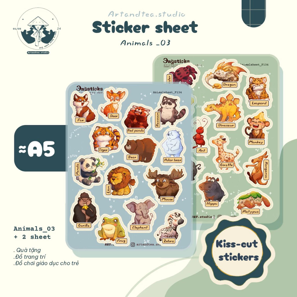 Làm thế nào để giúp con học từ vựng tiếng Anh hiệu quả với sticker trang trí thú vị?