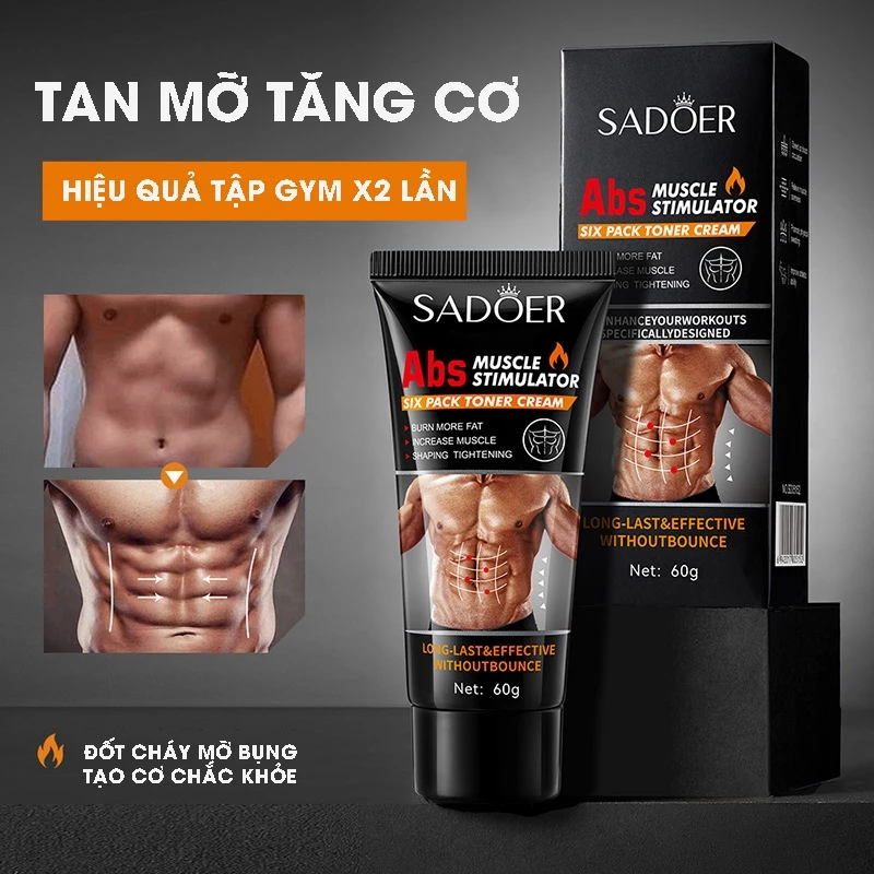 Lầm tưởng về kem tăng cơ tan mỡ: Người tập Gym cần biết điều này về Gymer SADOER