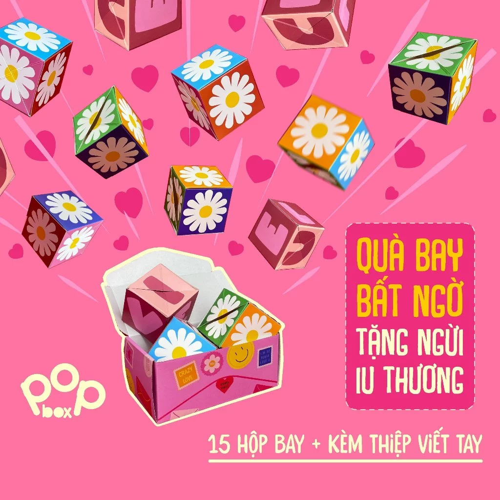 Làm thế nào để hộp quà bay Pop Box thực sự trở thành món quà bất ngờ hoàn hảo cho người yêu thương?